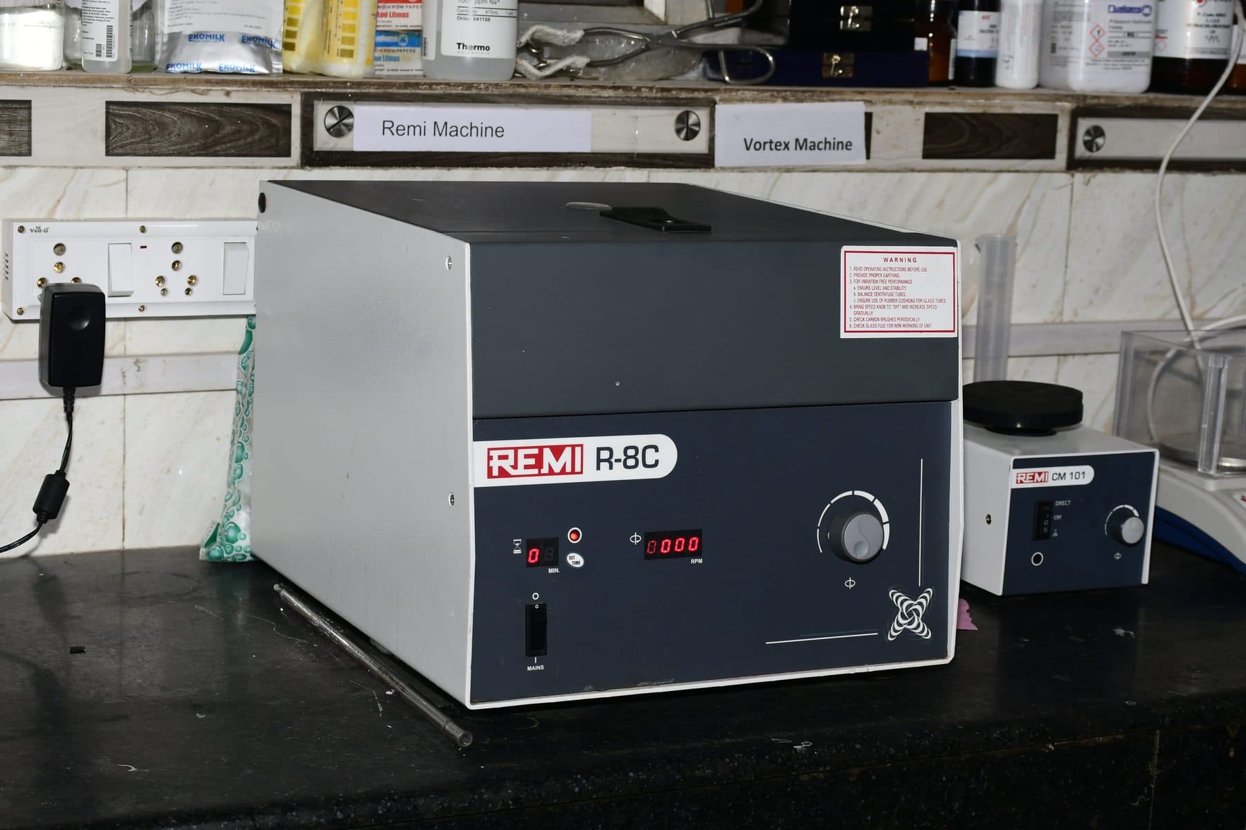 Centrifuge used for fat testing